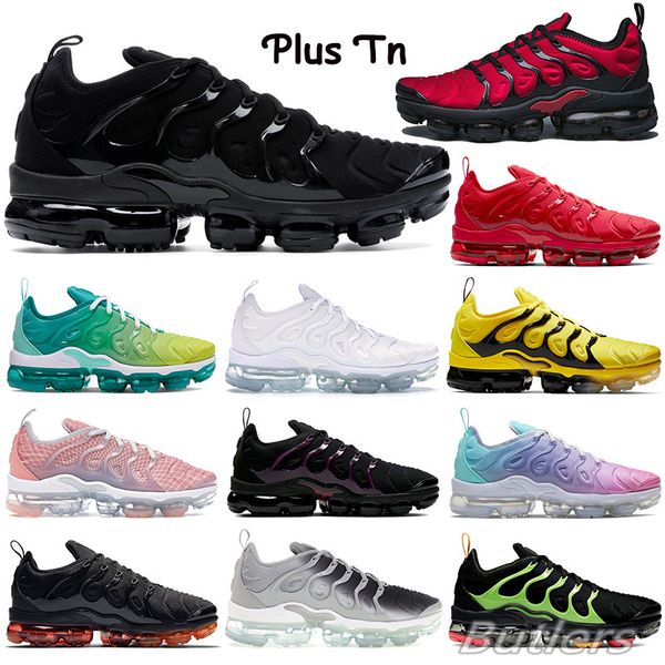 

classic plus tn running shoes white triple black red men women cushion sneakers hurnt orange wolf grey daik grey trainers with tag