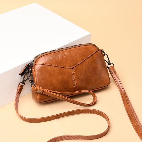 

cross body leather pu retro shoulder soft bag women simple shell crossbody small lady clutch daily messnger shopping purse bolso