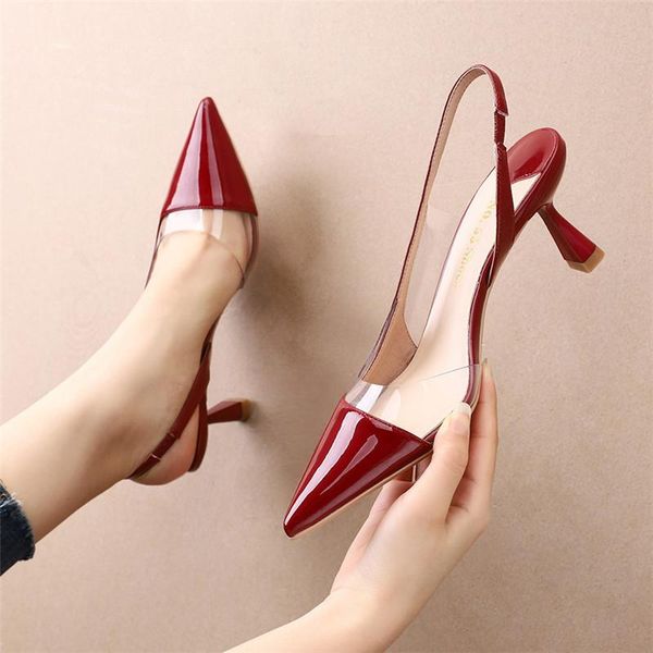

2021 women sandals party womens shoes fashion luxury casual high heels, Black