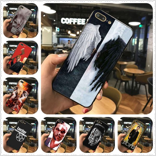 

qaamerican tv lucifer case for vip 7, x, xs, xr, xsma, 11, 11pro, black tpu case for samsung slk