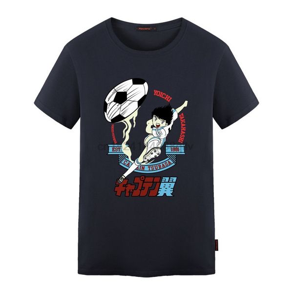 

flevans classic anime short sleeve men t shirt captain tsubasa printed summer fashion t shirts men male tee sport hooded sweatshirt hoodie