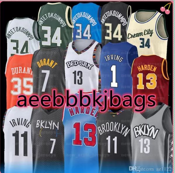 

7 kevin 11 kyrie jersey giannis irving antetokounmpo durant 13 harden ncaa men basketball jerseys 2022 new stitched, Black;red