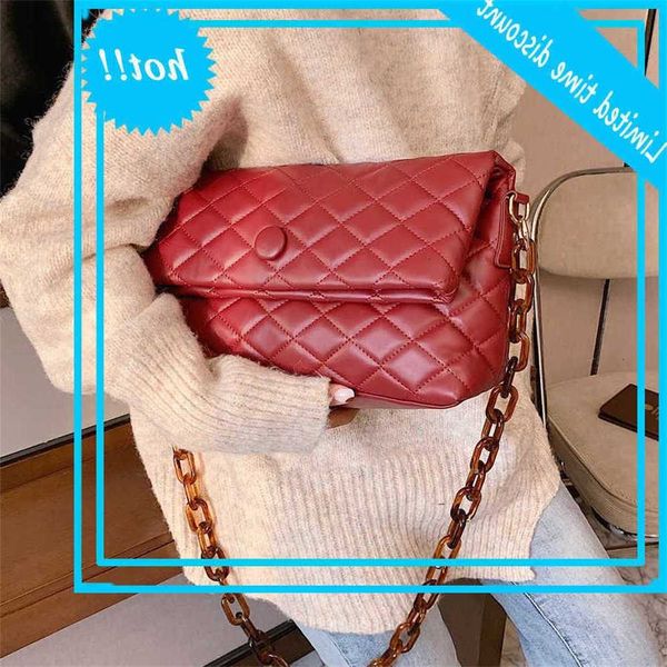

luxury crossbody bags for fashion designer thick chain shoulder bag winter pu leather travel handbags women 2021