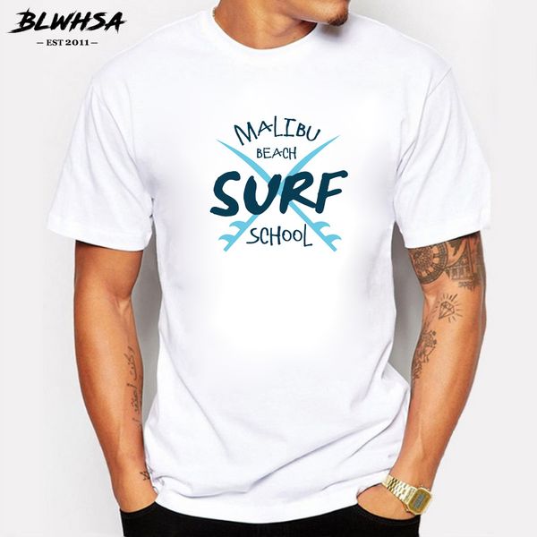 

blwhsa new arrivals summer holiday men's short sleeve malibu beach school surffing casual tees hooded sweatshirt hoodie men t shirt