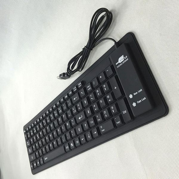 

keyboards french silicone keyboard usb 2.0 roll up foldable computer for pc jr deals1