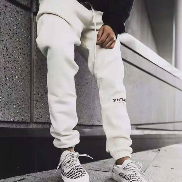 

3m reflective sports pants multi-color optional letter embroidery trousers, Black