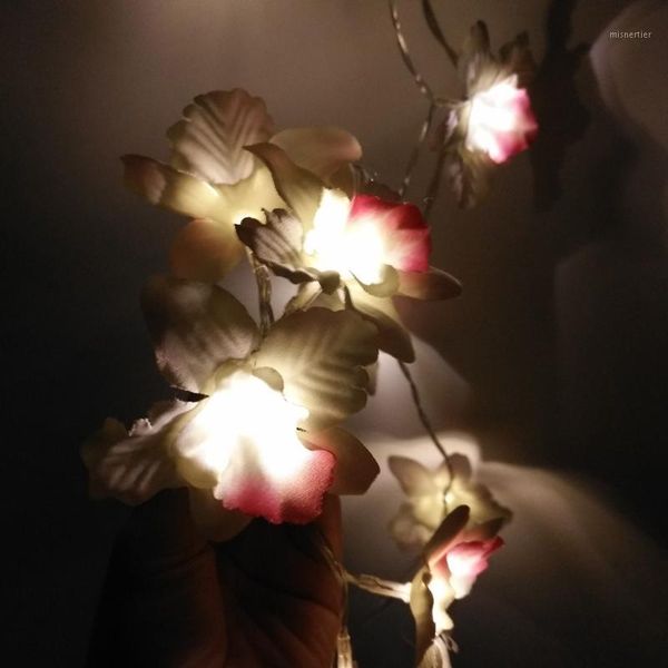 

christmas decorations creative light string led wedding decoration orchid rose wire grid po wall clip home decor1