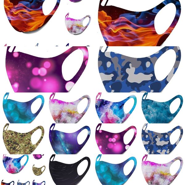 

utog6u dhl fancy summer women man starry sky polyester fibre face breathe y coolness mask 3d digital print dustproof texture filte n