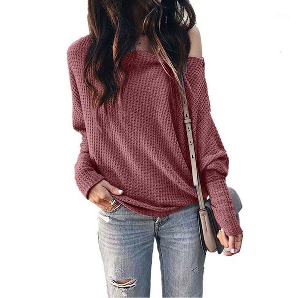 

2021 autumn off shoulder sweater women knitted sweater pullover jumper women ladies long sleeve ladies knitwear1, White;black