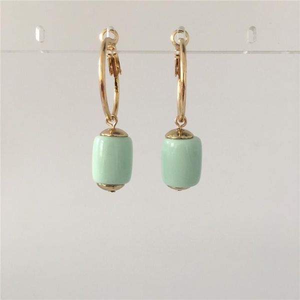 

sweet girl women earrings gold color plating large bead hoop earrings, Golden;silver