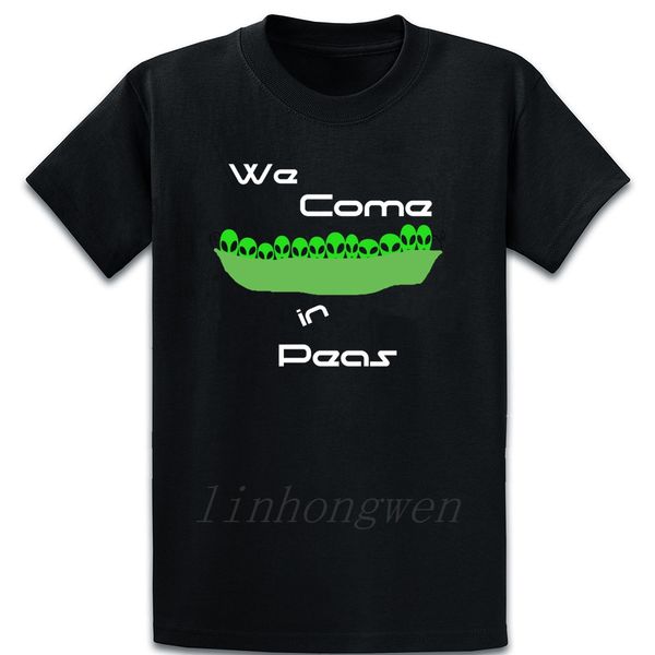 

funny alien we come in peas nerd geek size 5xl building summer printing kawaii gift streetwear sport hooded sweatshirt hoodie t shirt