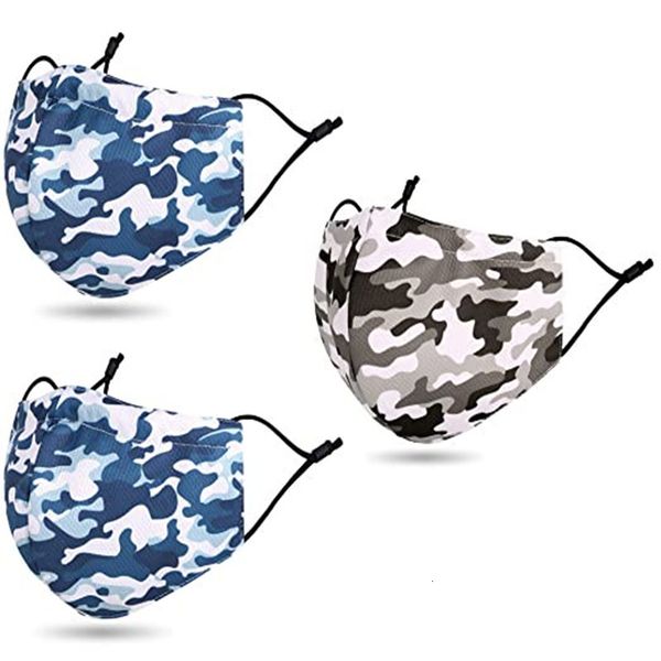 

dustproof washable face reusable cloth facial mask starry sky camouflage printed cotton qualit