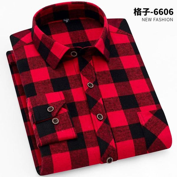 

100% cotton flannel men's plaid shirt slim fit spring autumn male brand casual long sleeved shirts soft comfortable 4xl, White;black