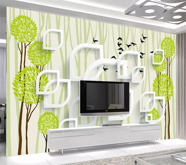 

custom p wallpaper 3d murals rose stereo trees living room bedroom restaurant tv background wall paper 3d papel de parede1