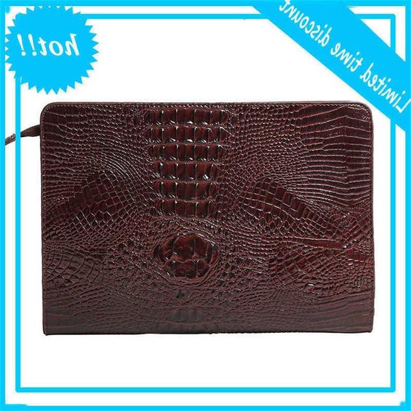 

new female crocodile pattern envelop tas clutch bag files