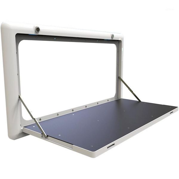 

rv table foldable outdoors unlimited plastic white with led light1