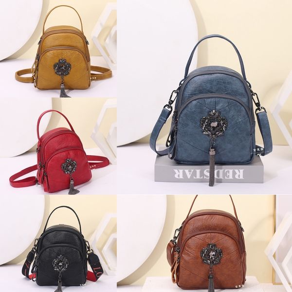 

gu5q3 women postman fashion hand bag2020 new hand diamond inlaid temperament multi functional shoulder bag fashion soft versatile leather me
