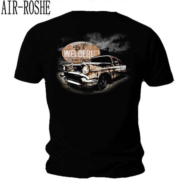 

2019 fashion garage custom car t shirt rusty 57 chevy rod rat rod tee shirt sport hooded sweatshirt hoodie
