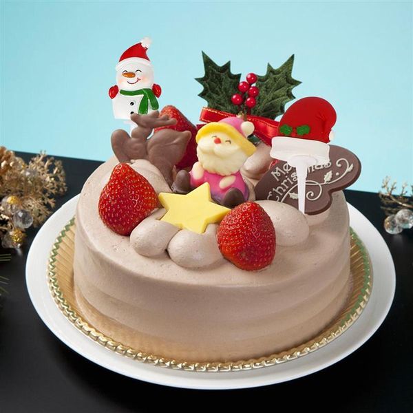 

6шт симпатичные durable санта клауса торт toppers торт украшения для торта ко дню рождения партии 6шт симпатичные jllmgl mx_home