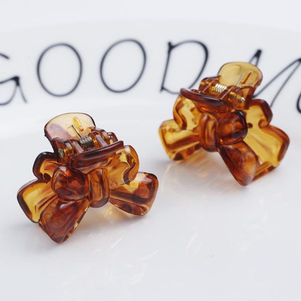 

клипы 12шт аксессуары для волос для женщин девушки волос зажим акриловые шпильки детские волосы краб когти браун лук корона цветок barrettes, Black;brown