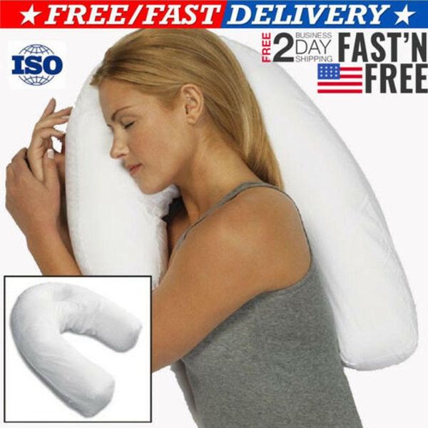 

pillow sleeper neck back pillow:holds your spine during side sleep health u shaped for pain relief