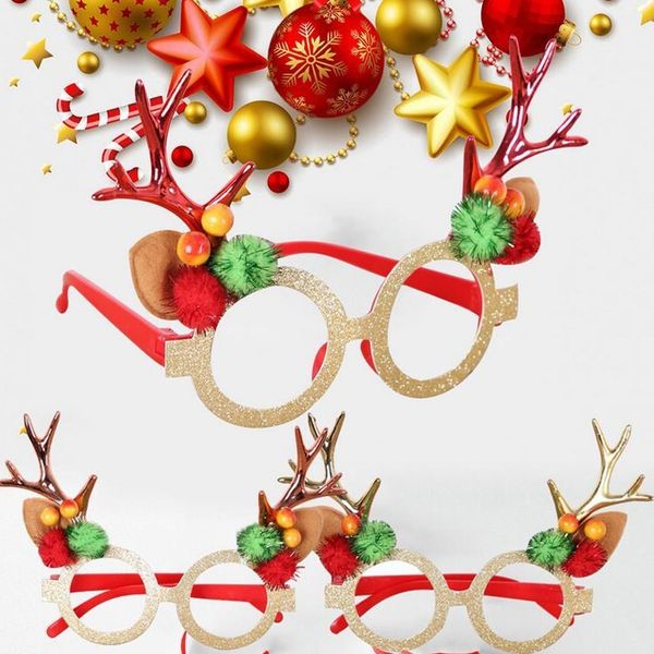 

1pc creative christmas cosplay animal lovely beautiful fashion glasses take p props party supplies