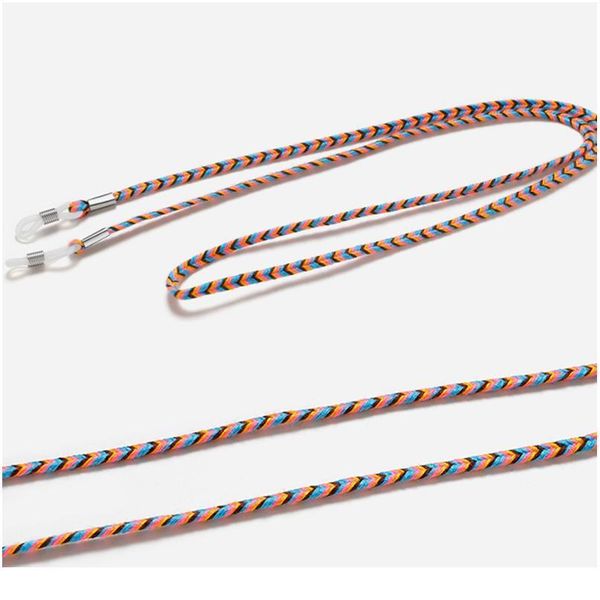 

1pc thick twist sunglasses leather rope chain eyewear braid glasses lanyard strap outdoor sports non-slip eyeglass acc jlljei