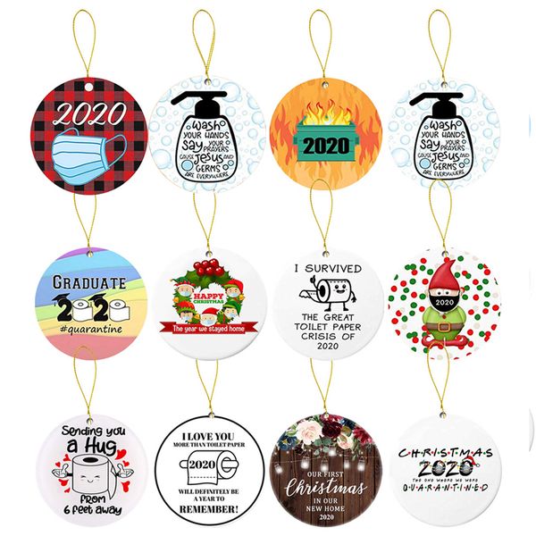 

2020 mask ornament diy snowman toilet paper pendant christmas tree pendant christmas decoration christmas gift ornament ki88