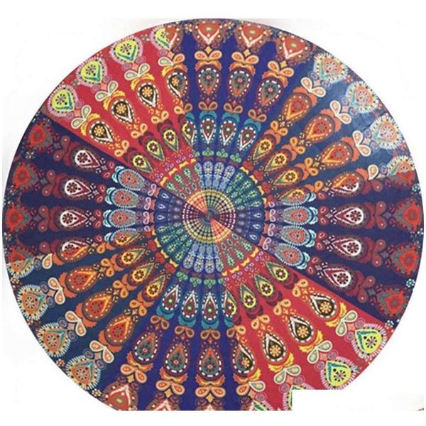 

large printed mandala bedspread tapestry shawl wall hanging bohemian ethnic throw beauty towel serviette covers beach qyleym bdetoys
