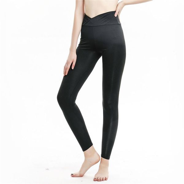

2020 autumn clothing slim fitness pants for women high waist leggings casual elastic waist black long leggings