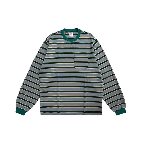 

men's hoodies & sweatshirts spring and summer sweatshirt\ cotton collision color stripes loose long-sleeved t-shirt t without male, Black