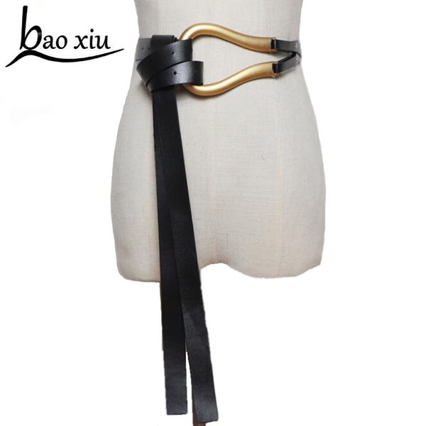 

new luxury female vintage metal pin buckle belts cool casual dress accessories gold buckle designer leather belt strap for women, Black;brown