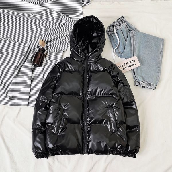 

2021 new privathinker waterproof parka men fashion warm winter streetwear coat woman thicken zipper casual jackets n44b, Black