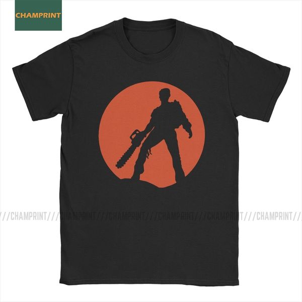 

sport men's ash vs the evil dead t shirt horror movie bruce terror film groovy cotton short sleeve tees gift idea t-shirt