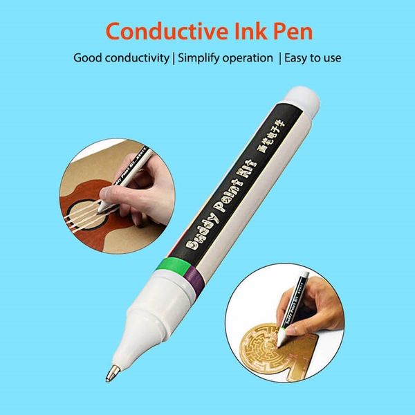 

elecrow conductive ink pen electronic integrated circuit draw magical 3d printer pen diy student kids education learning gifts y200428
