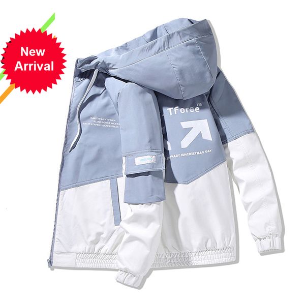 

new 2021 fashion casual loose sportswear jacket mens jackets men coats plus size m- 4xl wind breaker xfld, Black;brown