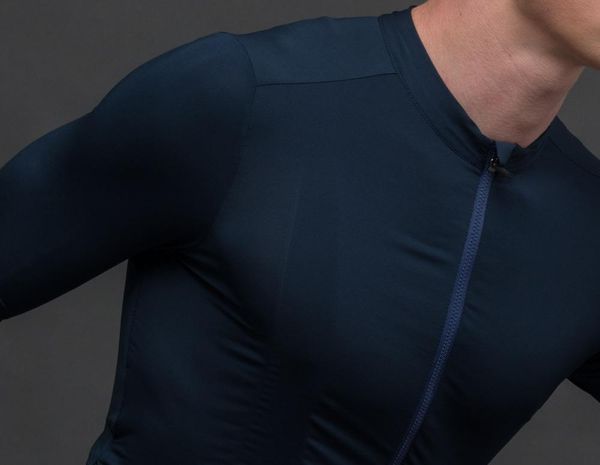 

spexcel 2021 new version dark navy pro team aero lightweight short sleeve cycling jersey seamless process road cycling gear, Black;red