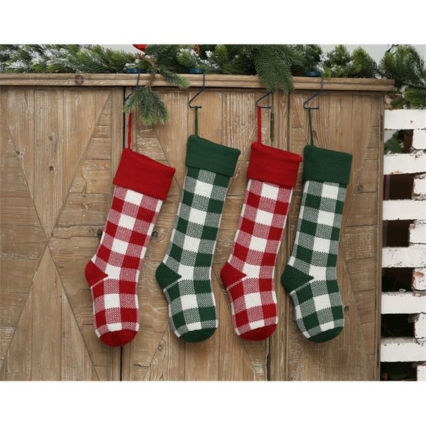 

buffalo wholesale personalized knit check christmas christmas stockings stocking plaid xmas stocking indoor christmas de