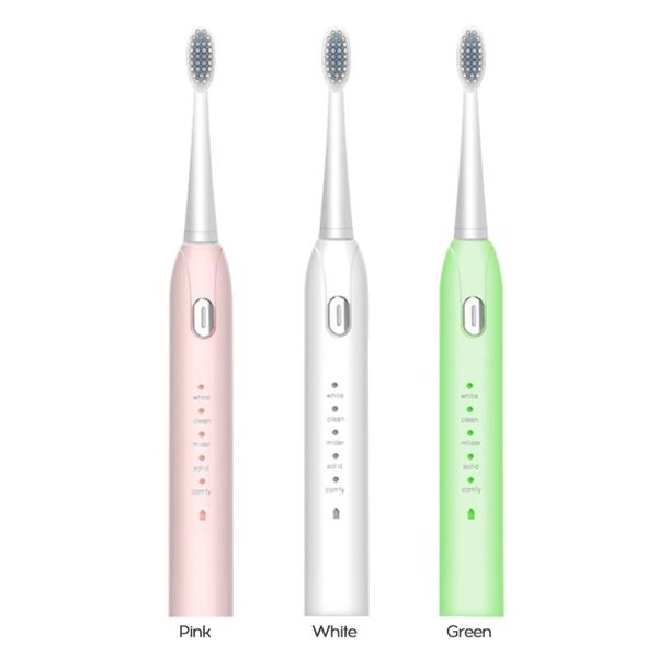 

ultrasonic electric toothbrush 5 modes usb rechargeable ipx7 waterproof toothbrush