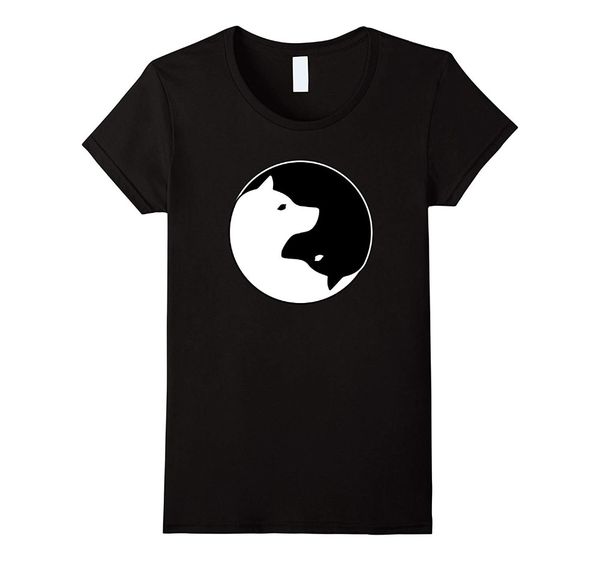 

2019 new arrival men t shirt new cool yin yang dog t-shirt - cute shiba inu tee - black white t shirt sport hooded sweatshirt hoodie