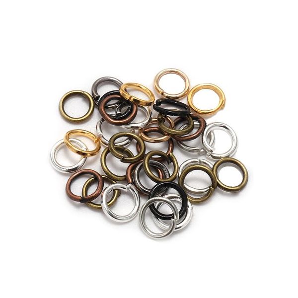 

200pcs/bag 4 5 6 mm link loop wholesale vintage bronze jump rings split ring connectors for diy jewelry finding making c wmtffd, Silver