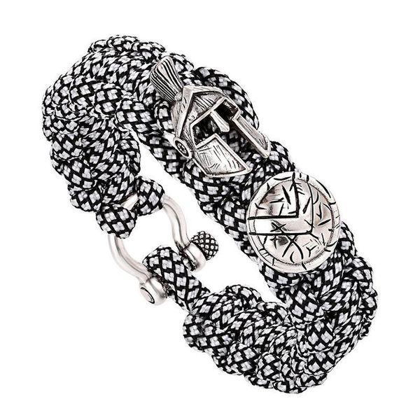 

men bracelet/sparta/pulseira masculina/luxury camping outdoor survival handmade rope bracelets bangles vintage women brace jllphe