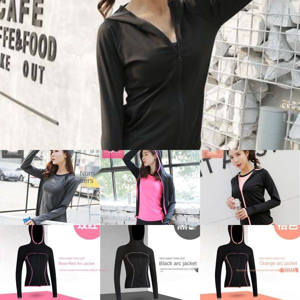 

uqggw internet celebrity sports jacket yoga long-sleeved training clothes yoga clothes fitness women's clothescoat coat clothing tight
