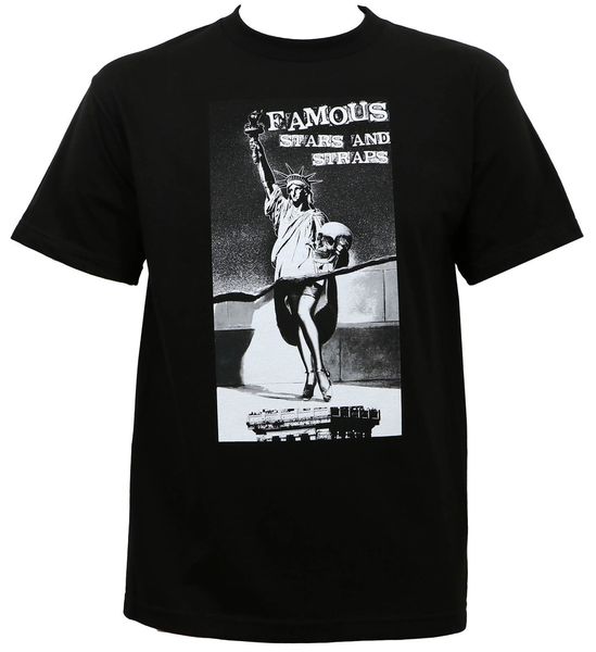 

famous stars & straps stat lib black m l xl 2xl 3xl new short sleeve print sport hooded sweatshirt hoodie t shirt