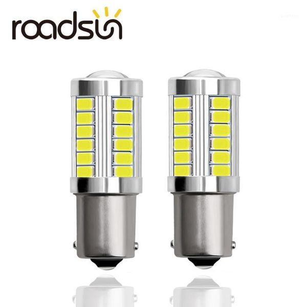 

2pcs 1156 p21w ba15s 33 smd 5630 5730 led car backup reserve light motor brake bulb daytime running light white 6000k amber 12v1