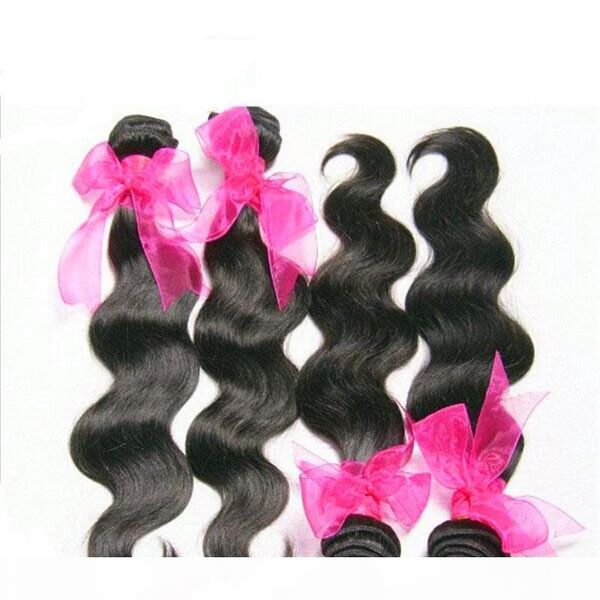 

pure black color brazilian body wave bundles 1 3 4 pcs lot 100% human hair bundles extensions remy hair weave bundles 100g pc