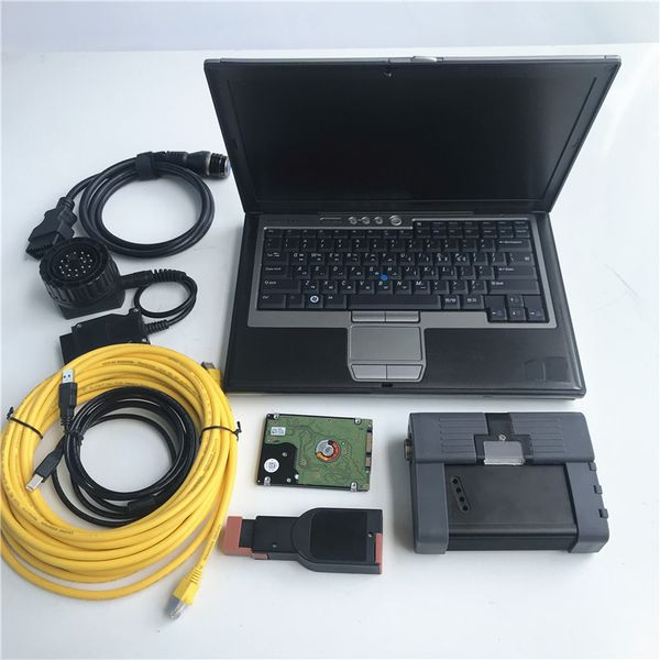 Para a ferramenta de programação de diagnóstico BMW com ICOM A2 B C 3In1 Scanner Plus 1TB HDD V2022.03 no laptop D630 usado notebook 4G