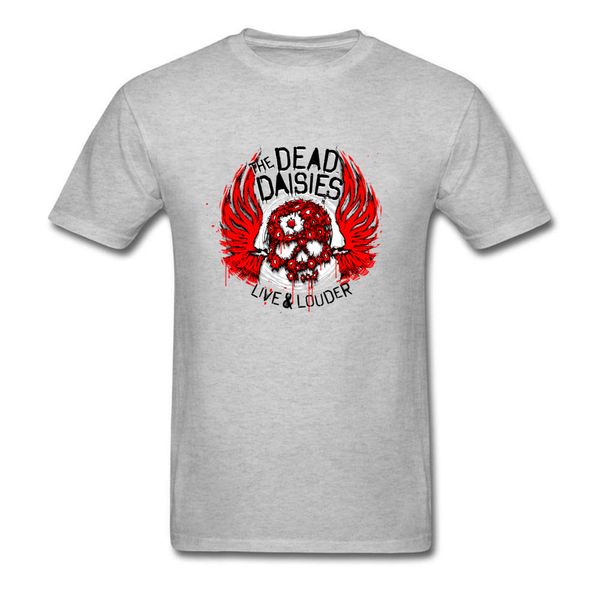 

live & louder 2018 punk style the dead daisies skull grey vintage art drawing red wings print tee sport hooded sweatshirt hoodie men t shirt