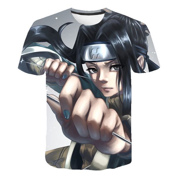 

style classic anime naruto lovely cosplay o collar new 3d print shirts horror plus size hentai men clothing