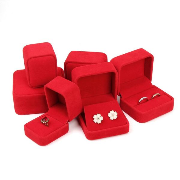 

wholesale special price flannelette multi size gift boxes for jewellery ring bracelet pendant box earrings packaging box bbycvo lipper